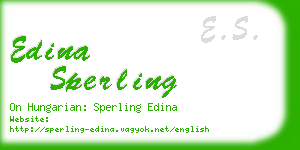 edina sperling business card